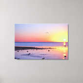 Florida Keys Key West Sunset mit Seagull Leinwanddruck (Vorderseite)