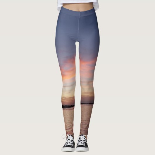 Florida Keys Leggings bei Sonnenuntergang (Vorderseite)