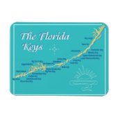 Florida Keys Map Magnet (Horizontal)