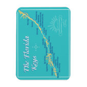 Florida Keys Map Magnet (Vertikal)