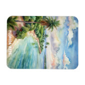 Florida Keys Nationalpark Wasserfarben Malerei Magnet (Horizontal)