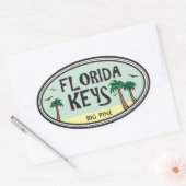 Florida Keys Ovaler Aufkleber (Umschlag)