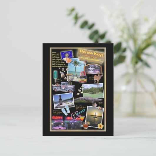 Florida Keys Postkarte (Stehend Vorderseite)