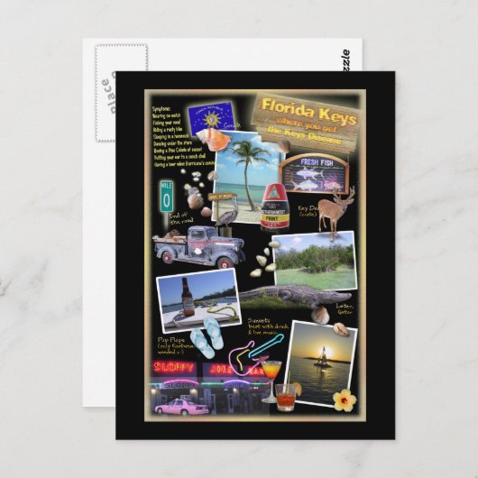 Florida Keys Postkarte (Vorne/Hinten)