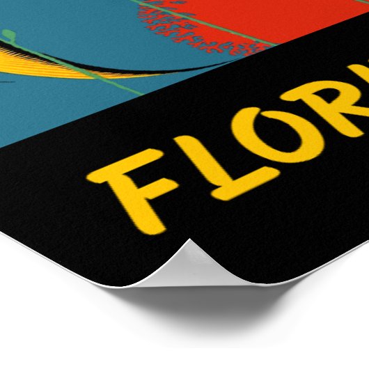 Florida Keys Reiseplakat Poster (Ecke)