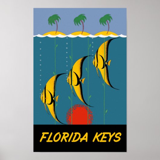 Florida Keys Reiseplakat Poster (Vorne)