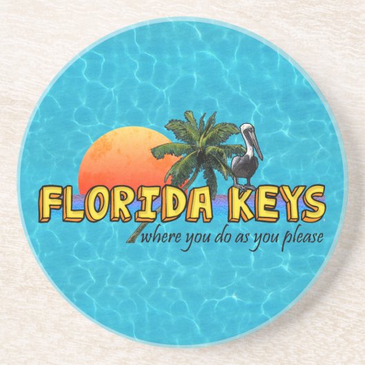 Florida Keys Sandstein Untersetzer (Vorne)