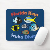 Florida Keys Scuba Diving Mousepad (Mit Mouse)