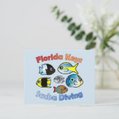 Florida Keys Scuba Diving Postkarte (Stehend Vorderseite)