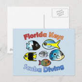Florida Keys Scuba Diving Postkarte (Vorne/Hinten)