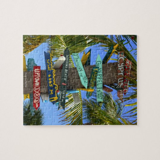 Florida Keys Sign Posts Puzzle (Horizontal)