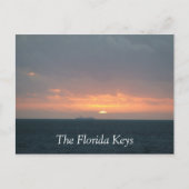Florida Keys Sunrise Postkarte (Vorderseite)