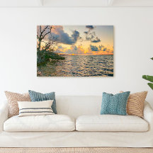 Florida Keys Sunset Mangrove Ocean Szene