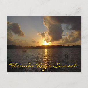 Florida Keys Sunset Postkarte