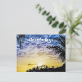 Florida Keys Sunset Postkarte (Stehend Vorderseite)