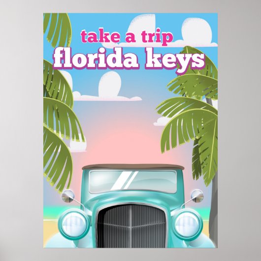 Florida Keys Travel Poster (Vorne)