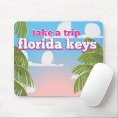 Florida Keys Travel Poster Mousepad (Mit Mouse)