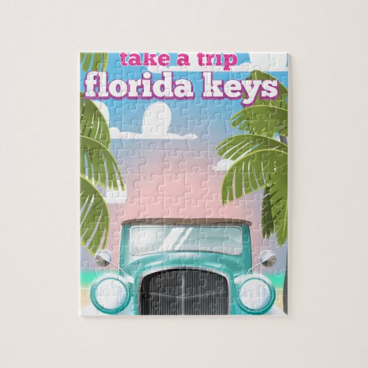 Florida Keys Travel Poster Puzzle (Vertikal)