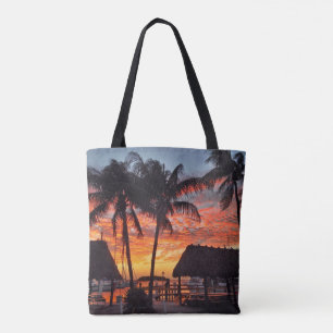 Florida Keys tropischer Sonnenuntergang Tasche