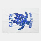 Florida Keys Vacation Tribal Turtle Geschirrtuch (Horizontal)