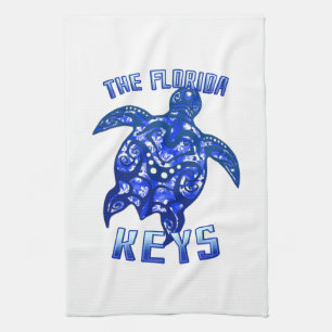 Florida Keys Vacation Tribal Turtle Geschirrtuch