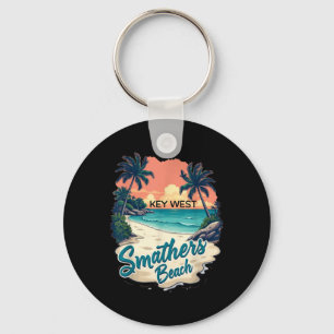 Florida Keys Vintage Key West Smathers Beach  Schlüsselanhänger