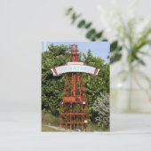 Florida Keys: Willkommen beim Marathon-Schild entl Postkarte (Stehend Vorderseite)