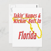 Florida - Kickin-Hintern Postkarte (Vorne/Hinten)
