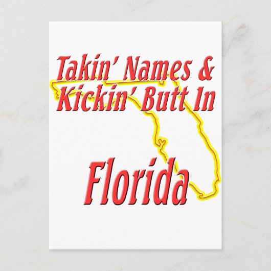 Florida - Kickin-Hintern Postkarte (Vorderseite)