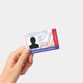 FLORIDA - Kind-ID-Karte - Hintergrund der US-Flagg Ausweis (Handheld)