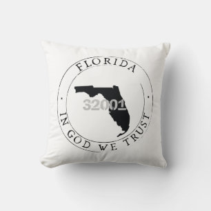 Florida Kissen mit Postleitzahl