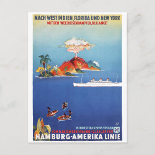 Florida-Kreuzfahrten restauriertes deutsches Vinta Postkarte