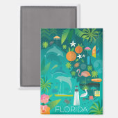 Florida Kühlschrank Magnet (Vorderseite/Rückseite)
