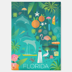 Florida Kühlschrank Magnet