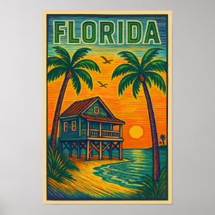 Florida-Kunstposter Poster