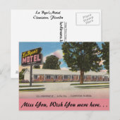 Florida, La Byer's Motel, Clewiston Postkarte (Vorne/Hinten)