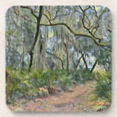 Florida Lace Spanish Moss Impressionist Art Getränkeuntersetzer (Vorderseite)
