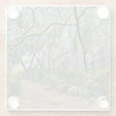 Florida Lace Spanish Moss Impressionist Art Glasuntersetzer (Rückseite)