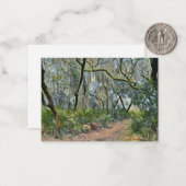 Florida Lace Spanish Moss Impressionist Art Mitteilungskarte (Vorderseite/Rückseite Beispiel)