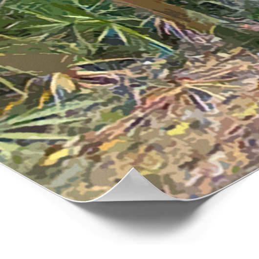 Florida Lace Spanish Moss Impressionist Art Poster (Ecke)