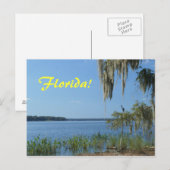 Florida Lake Postkarte (Vorne/Hinten)