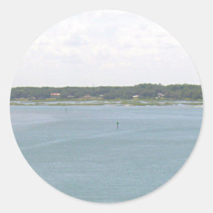Florida Lake Runder Aufkleber