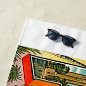 Florida Land der Sonnenschein Grüße farbenfrohe Re Strandtuch (Beispiel)