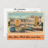 Florida. Lauderdale, Martindale Apartments Postkarte (Vorne/Hinten)