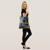 Florida Leaning Palm Tree Sunset Bag Tasche (Am Model)