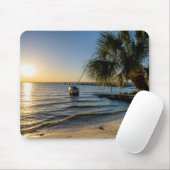 Florida Leaning Palm Tree Sunset Mousepad (Mit Mouse)
