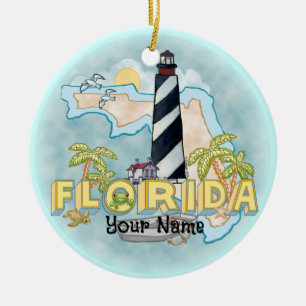 Florida Leuchtturm  Keramik Ornament