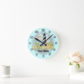Florida Leuchtturm  Runde Wanduhr (Zuhause)