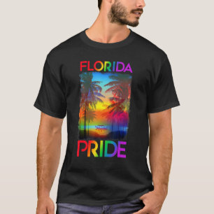 Florida Lgbt Staat Gay Pride Regenbogenflagge Lgbt T-Shirt