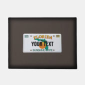 Florida License Plate Doormat (anpassbar) Fußmatte (Vorderseite)